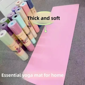 6mm Double Layer TPE Yoga Mat Eco Foldable Non Slip Custom Logo