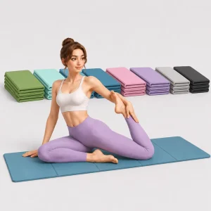 6mm Portable Lightweight Waterproof Travel Home Gym Pilates Fitness Custom Logo Eco TPE Folding Yoga Mat