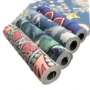 6mm TPE Full Printed Yoga Mat Full Color Printing Non slip Odorless Non toxic Custom Pattern Exercise Mat