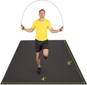 6’x5′ 7mm Thick Multipurpose Workout Exercise Mat for Various Fitness Activities