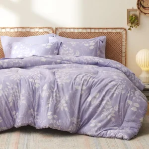 7-Piece Modern Comforter Set with Exquisite Floral Patterns Soft Breathable All-Season Use Customizable Color Custom Label