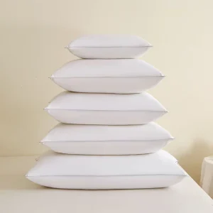 7 Sizes Neck Support 50% Goose Feather 50% Polyester Filling Bed Pillow Sofa Cushion