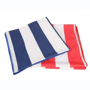 70*140cm Size Overlocking Edge Microfiber Beach Towel for Travel