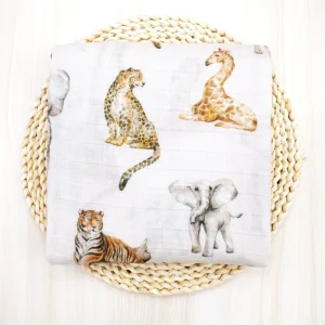 70% Bamboo 30% Cotton Bacteriostatic Swaddle Blanket Silky Baby Muslin Blanket