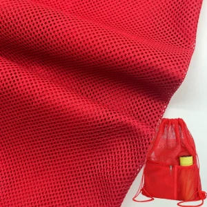 70gsm 100% Polyester Mesh Fabric Soft Breathable Lining Material for Backpacks Apparel & Footwear