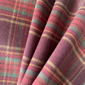 70%wool 590GSM Check Double sided Winter Coat Fabric for Men and Women Children’s Wear Coat Low Price Fabric Suit Fabric Woven