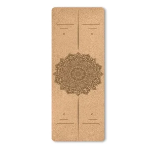 72×24 Inch Eco-Friendly Non-Slip High-Elastic 4mm Thickness Cork Yoga Mat Custom Logo Carrying Bag Universal Use