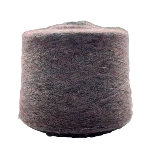74% Recycled Polyester 17% Acrylic 6% Wool 3% Spandex Heavyweight Brushed Yarn 1 9NM for Dark Winter Knitwear Fancy Yarn