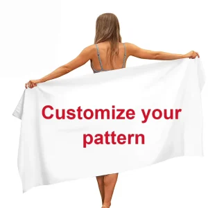 75*150CM Quick Dry Sand Free Towel Beach Cotton Microfiber Beach Towel With Logo Custom Print