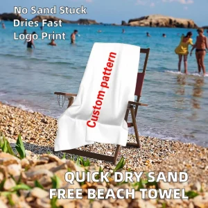 75*150CM Tropical Luxury Modern Quick Dry Sand Free Microfiber Beach Towel with Logo Custom Print for Child