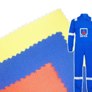 75% Cotton 24%polyester 1%antistatic 290gsm Arc Flash Hazard Protective Fire Retardant EN Certified Flame Resistant Twill Fabric