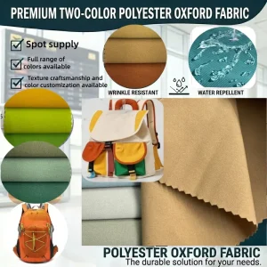 75D Four Side Stretch Abrasion Resistant Polyester Oxford Fabric for Handbags Backpacks Luggage Sportswear
