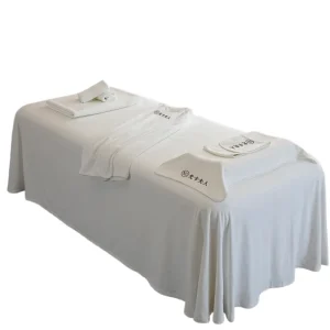 7PCS White SPA Dedicated Towels Thickened Beauty Salon Customized Logo Bath Hair Towel Set Pattern Personalized Bed Towel