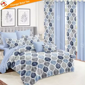 8 10 Piece BedSheet With Window Curtain Duvet Cover Bedding Set With Matching Curtains Bed Sheet Set With Curtains