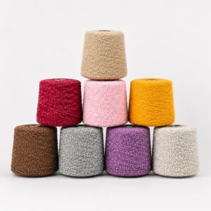 8 Colors Available Boucle Loop Yarn Multi Color Fancy Textured Yarn for Crochet Knitting