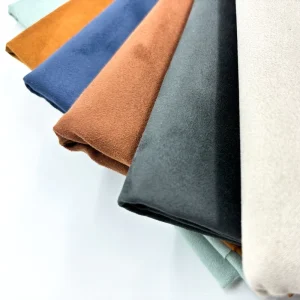 8% Spandex Recycled 4-Way Stretch Knitted Suede Fabric for Home Textile Decoration and Furniture Decoration