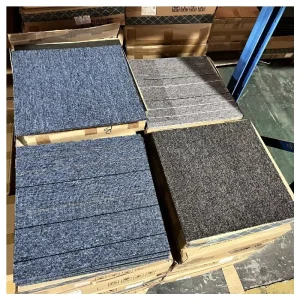 8 Sqm Square Commercial & Home Use Polypropylene Nonwoven Backing Carpet Tiles with Low Pile Non Slip & Stain Resistant Features