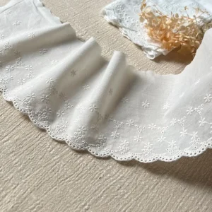 8 cm Width Cotton Lace Fabric Garment Trimming for Curtain Cloth Accessories