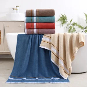 80*160cm/550g High-quality Cotton Bath Towel Absorbent Manufacturer Customization
