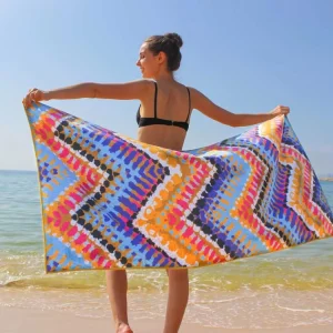 80*160cm Polyester Microfiber Quick Dry Eco Friendly Everyday Use Transfer Printed Beach Towels