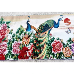 80*180cm High Quality Jacquard Floral Wall Art Flower Painting Aubusson Woven