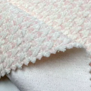 80% Cotton 17% Polyester 3% Spandex Knitting Brocade Jacquard Fabric for Clothing