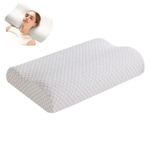 800g Breathable Therapeutic Side Sleeper Contour Wave Shape Ergonomic Memory Foam Contour Pillow