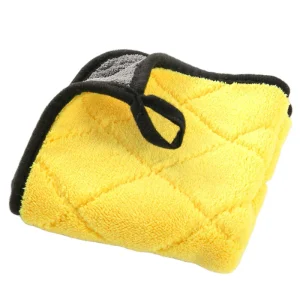 800gsm Thickened Car Cleaning Towel Absorbent No Scratch Quick Dry Diamond Shaped Coral Fleece Quick Dry Car Cleaning Towel