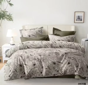 80gsm 100% Polyester Microfiber Fabric Printed Bedding Sheet Set 6pcs Bedsheet Set