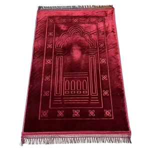 80x120CM Thicker Prayer Rug Islamic Worship Blanket Solid Color Embossing Prayer Mat Muslim Sajda Ramadan Carpet Janamaz