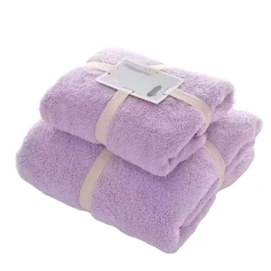 85% Polyester and 15% Polyamide Solid Color Plush Quick Dry Absorbent Microfiber Hand Towel