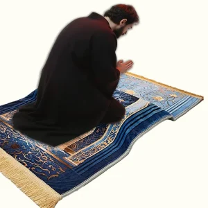 8CM Memory Foam New Design Non Slip Polyester Prayer Mat Soft Knee Support Muslim Style Washable for Home Mosque or Travel