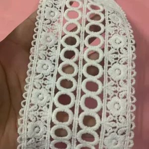 8cm Width Trimmings Polyester Embroidery Lace Trim Fabrics for Dresses Clothing Accessories