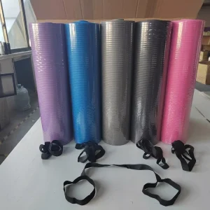 8mm 10mm 15mm Thick NBR Yoga Mat for Universal Use Eco Friendly Non Slip with Carrying Strap Low Price