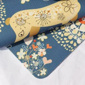 8mm TPE Full Printed Yoga Mat Full Color Printing Non slip Odorless Non toxic Custom Pattern Exercise Mat