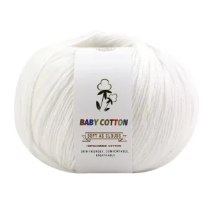 8ply Cotton Acetate Blended Yarn Eco Friendly Soft Breathable Dyed Fancy Yarn for Hand Knitting DIY Crochet Crafts 50g