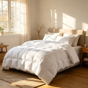 90% Duck Comforter All Season Warmth Cotton Duvet Sets Bedding Fluffy Eco-Friendly Breathable