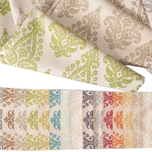 90% Polyester And10% Linen Yarn Dyed Loom Blackout Jacquard Upholstery Curtain Fabric for Home Textile