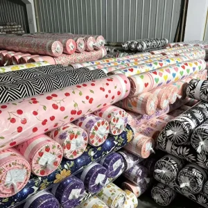 90gsm Disperse Print Bed Sheet Fabric for Home Textile Microfiber Fabric Roll