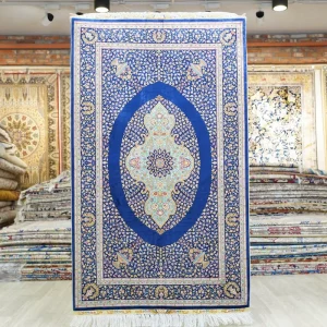 91x152cm Turkish Handmade Persian Rugs Area Rolls Wall Hanging Hand Made Silk Carpet
