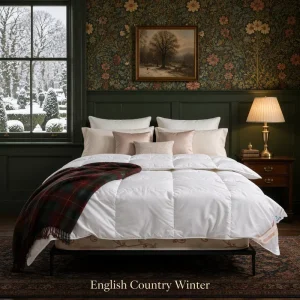 95% Goose Down Duvet Insert Queen Size Winter Baffle Box 100% Cotton Quilted Breathable Eco Friendly
