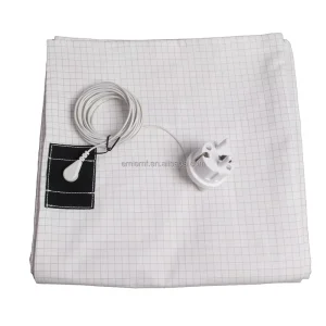 95% Organic Cotton 5% Pure Silver Fiber 68*132cm Plain Style Bed Sheet for Hotels Hospitals Sleep Improvement & Pain Relief