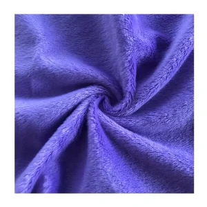 95 Polyester 5 Spandex Super Soft Soild Dyed Minky Plush Fabric School Velvet Fabric