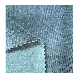 95% Polyester 5% Spandex Super Soft Velvet Velour Rib Bonding Stretch Velvet Fabric for Garment