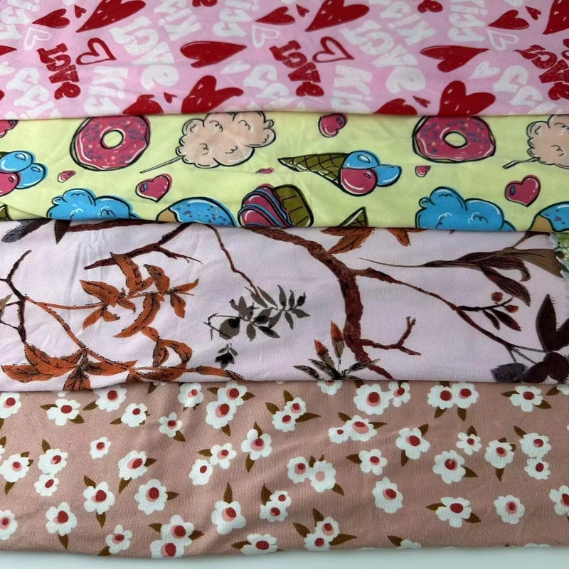 95%Polyester 5%Spandex DTY Double Sided Matte Printing