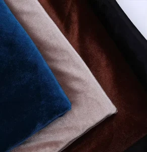 95%Polyester 5%Spandex Super Soft Velvet Knitted Fabric Korean Velour Fabric for Dress Garment Curtain Sofa