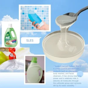 96% SLES 28 High Foam Surfactant Detergent Raw Material Factory Supply