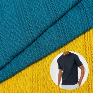 97% Polyester 3% Spandex Knitted Jacquard Fabric for Men Women Garments Costumes