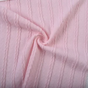97%Polyester 3%Spandex 240GSM Knitting Jacquard Stretch Knit Fabric for Women’s Garment