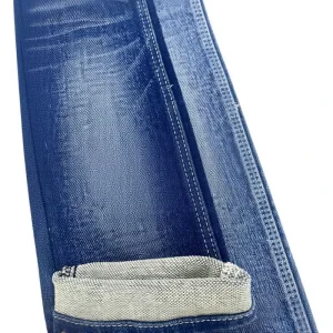 9835 Sky Blue 5S Double Layer Terry Bottom Middle Stretch Denim Fabric